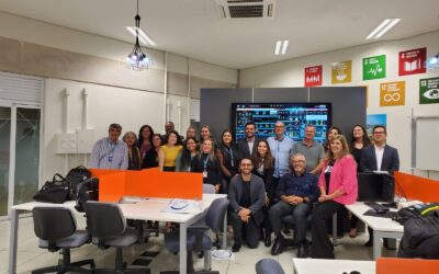 Encontro Alumnis Facens na Sala do Smart LAB no Parque Tecnológico de Sorocaba